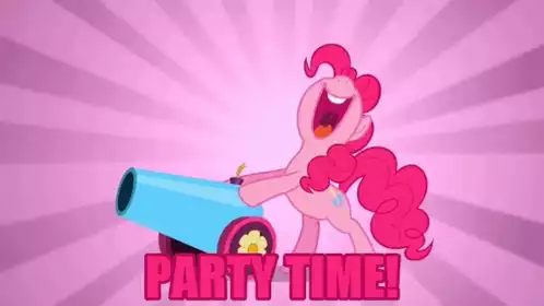 Pinkie Pie's Party Time with Cannon