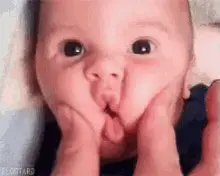 Adorable Baby Cheeks Squeezed