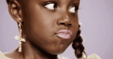 Little Girl's Sassy 'Whatevs' Eye Roll