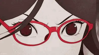 Angry Sarada Uchiha's Sharingan in Boruto Anime