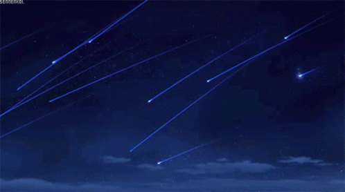 Rising Stars: Meteor Shower at Night – free GIF download | meme platform | memes GIF