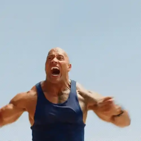 Dwayne 'The Rock' Johnson's Excited Scream