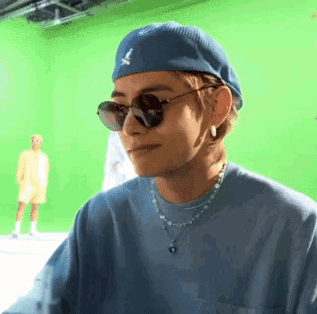 Taehyung (V) Looking Cool with Sunglasses