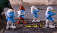 The Smurfs Look Fowl
