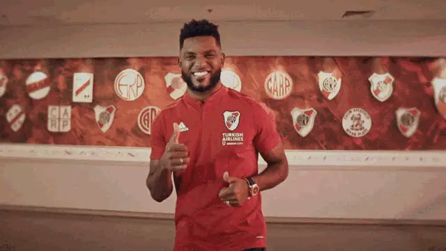 River Plate's Miguel Borja