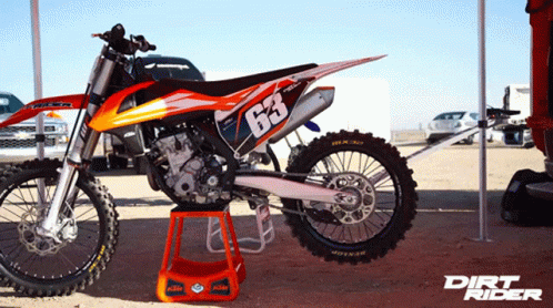 KTM 250 SX-F Motocross Dirt Bike Display