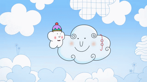 Nina and Olga: Grandma Cloud Kiss