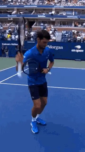 Novak Djokovic's US Open Celebration