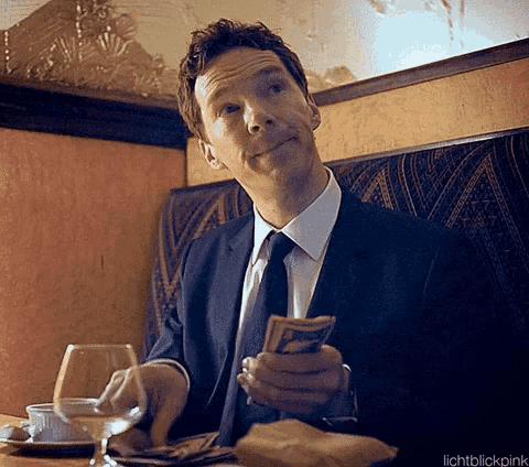 Benedict Cumberbatch as Patrick Melrose Counting Money