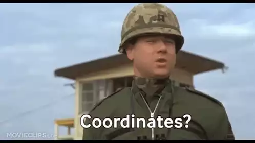 Coordinates? - Iconic Stripes Movie Scene