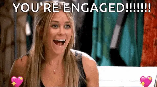 You're Engaged! Excited Reaction
