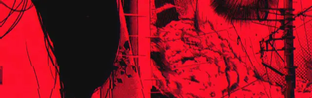 Abstract Red Glitch: Death