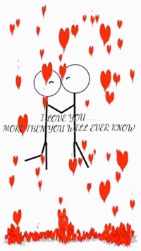 I Love You More: Romantic Stick Figures