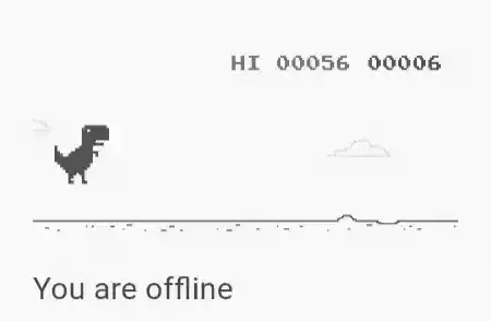 Chrome Dino Game: Repeat Jump Offline