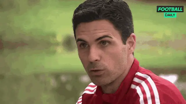 Mikel Arteta Appears to Be Sleeping