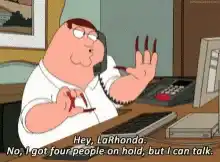 Peter Griffin on the Phone with LaRhonda