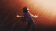 Koyomi Araragi in the Rain