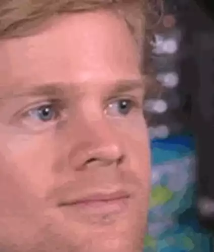 Man Blinks in Surprise Meme Reaction