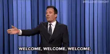 Jimmy Fallon Welcomes Audience
