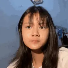 Angelina Christy Serious Look