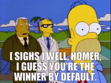 Simpsons Winner by Default