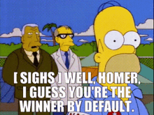 Simpsons Winner by Default