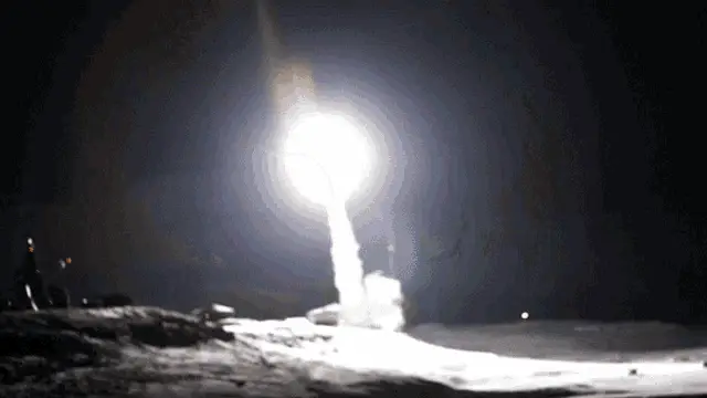 Spectacular Night Rocket Launch