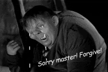 Sorry Master Fred