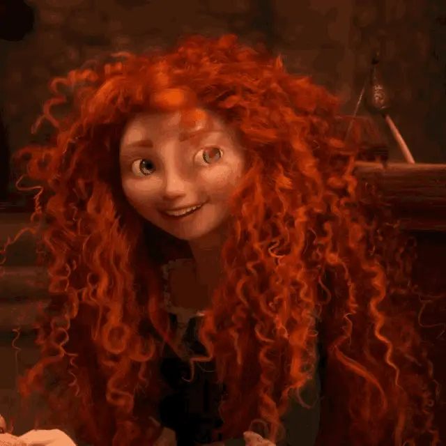 Merida from Brave Smiling