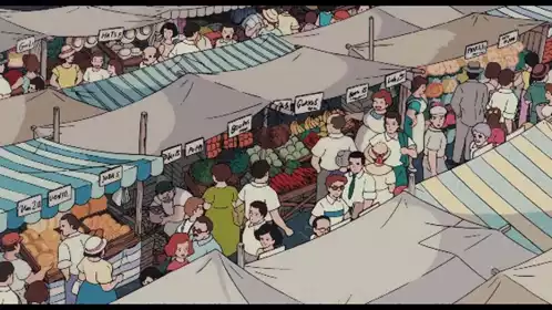 Kikis Delivery Service Market Scene