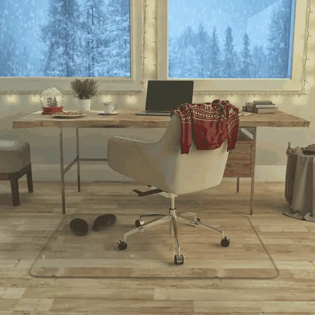 Vitrazza Glass Chair Mat for Home Office