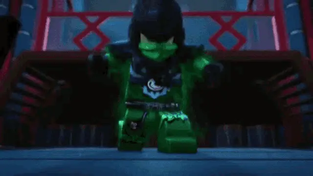 Morro: Green Lego Ninjago Character with Swords