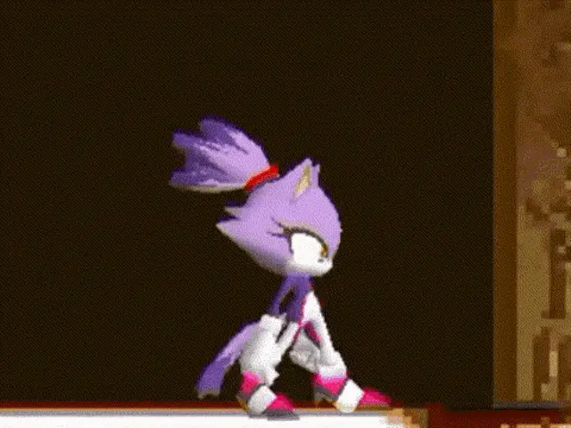 Blaze The Cat Gets Blazed in Sonic Game