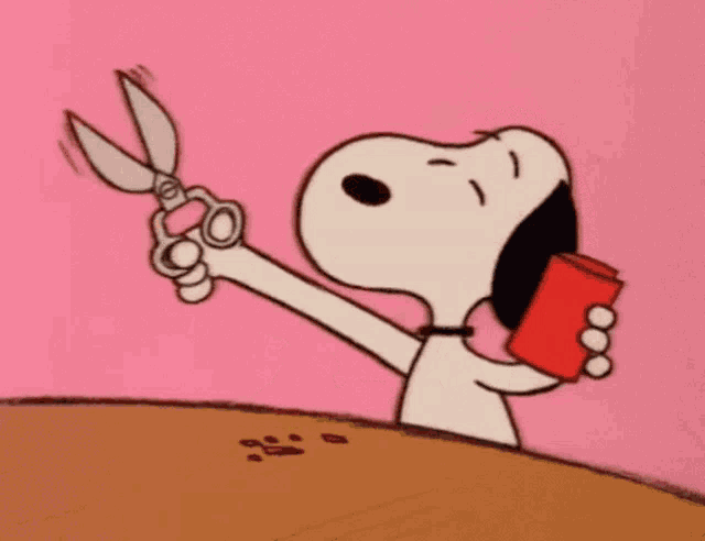 Snoopy Makes Valentine's Day Heart