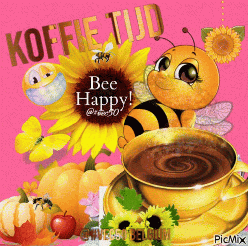 Vec50 Koffie Tijd - Bee Happy