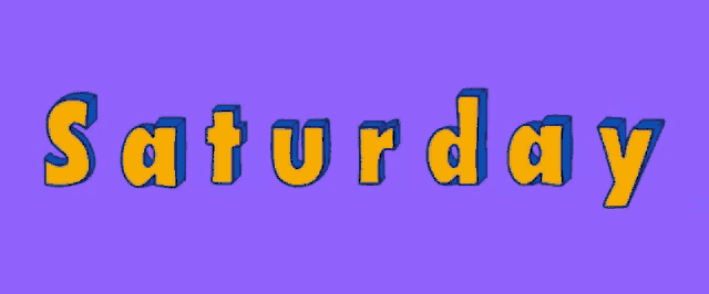 Weekend Saturday Graphic