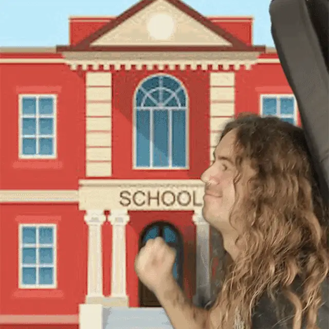 Bradley Hall: On My Way To School with Guitar – school memes meme GIF free download no watermark 2026