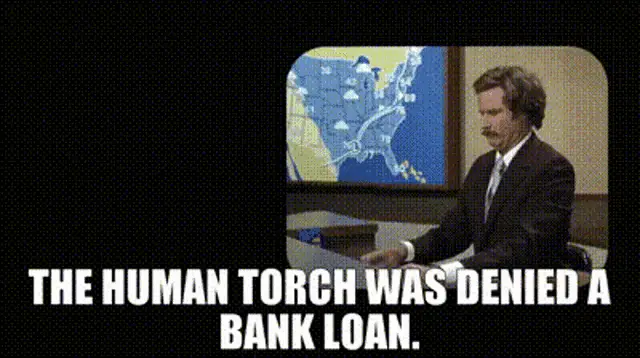Henry Cook Reports on Human Torch Loan