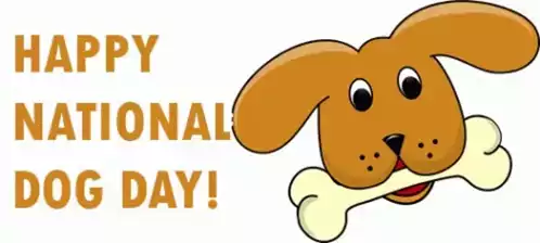 Happy National Dog Day with Cartoon Dog