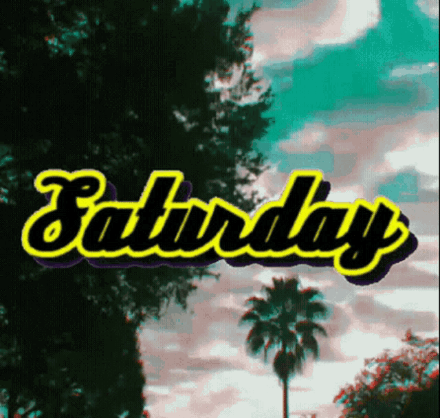 Saturday Vibes: Animated Text & Sky