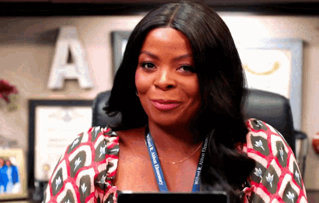 Ava Coleman's Flirty Smile in Abbott Elementary