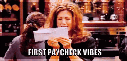 First Paycheck Vibes with Rachel Green (Friends)
