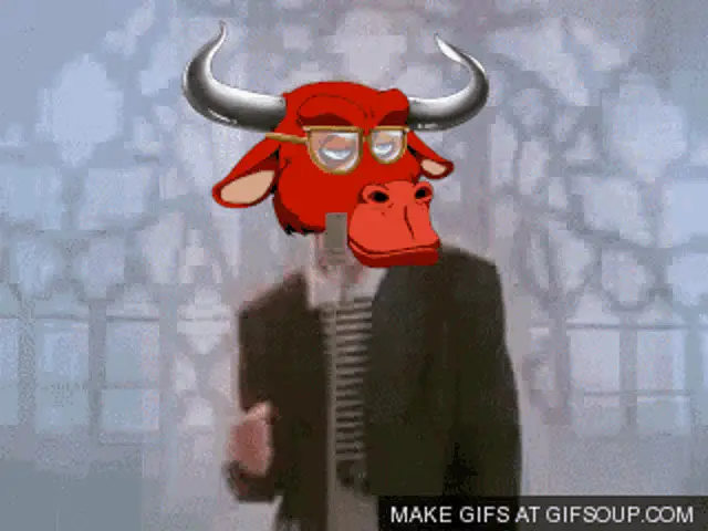 Bull Rickroll Meme