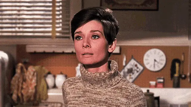 Audrey Hepburn Poking Tongue Out