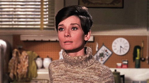 Audrey Hepburn Poking Tongue Out