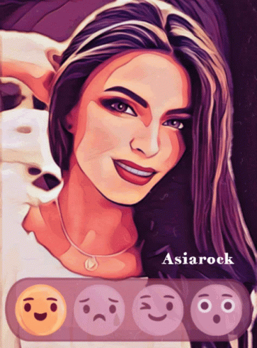 Asiarock Woman Expressing Emotions