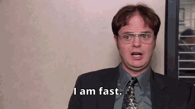 The Office: Dwight Schrute's Speed Comparison
