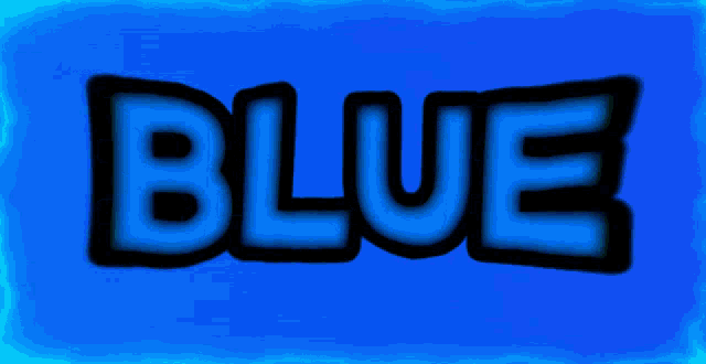 Animated Blue Word