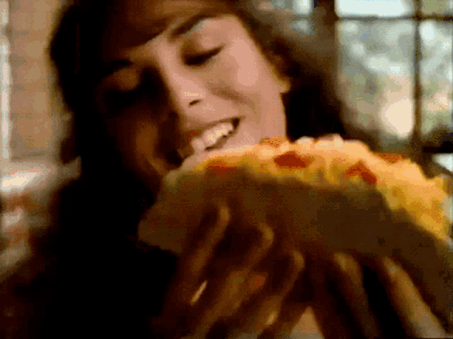 Girl Eating Taco Bell Tacos