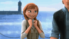 Anna and Kristoff from Frozen
